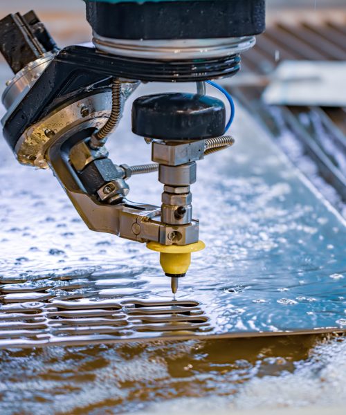 CNC water jet cutting machine CNC water jet cutting machine modern industrial technology.